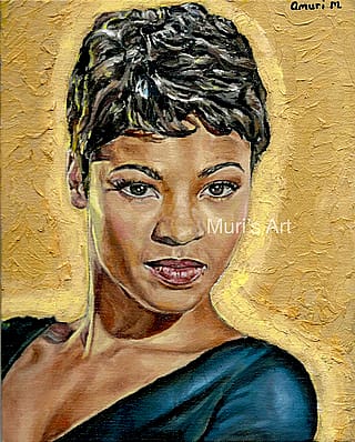 My painting of Nia Long'