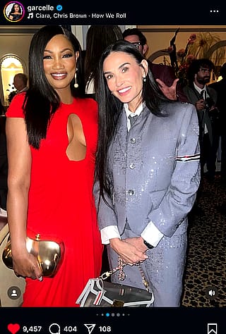 Garcelle Beauvais and Demi Moore in New York'