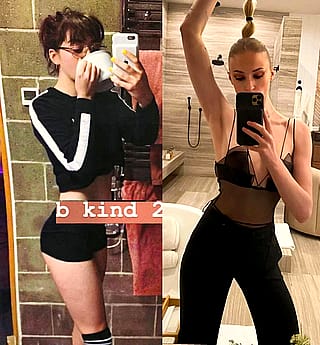 Maisie Williams & Sophie Turner'