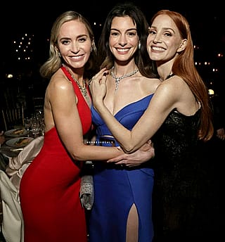 Emily Blunt, Anne Hathaway, Jessica Chastain. The Holy Trio.'