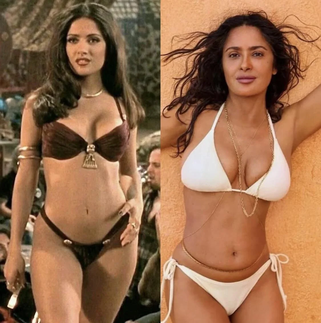 Salma Hayek 1995 and 2025 picture 1 of 1