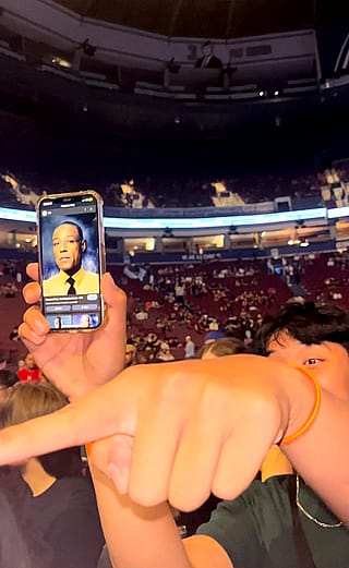 Gustavo Fring Lookalike at future concert'