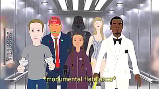 I made an animation about celebrities trapped in an elevator'