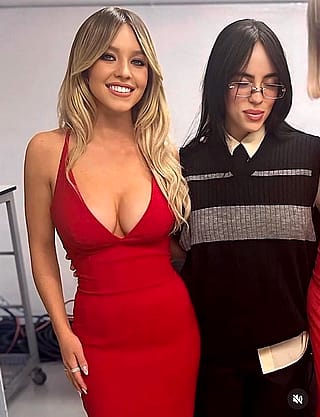Sydney Sweeney and Billie Eilish'