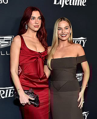 Dua Lipa and Margot Robbie'