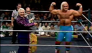 A Photo of Recently Deceased Hulk Hogan During his First Professional Wrestling Match in 1977'