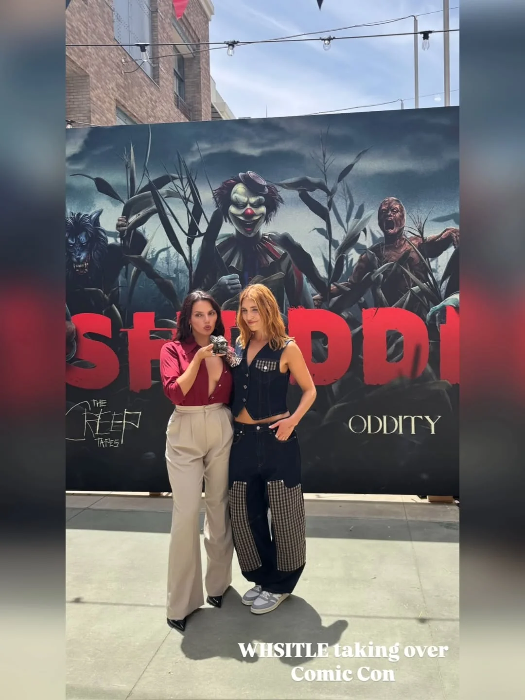 Dafne Keen and Sophie Nelisse Whistle for Shudder SDCC picture 5 of 6