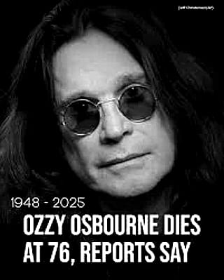 It's sad that we lost two celebrities this week. May Ozzy Osbourne and Hulk Hogan rock and wrestle in heaven.'