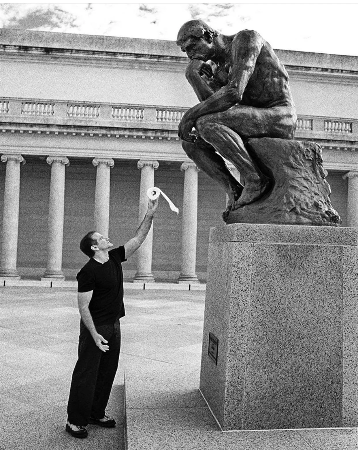 Robin Williams: Rodin statue @ Stanford picture 1 of 1