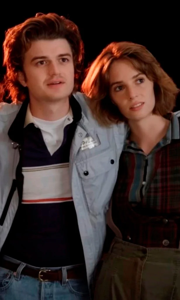 Joe Keery and Maya Hawke, behind the scenes of the 4th season of Stranger Things. I have a mad crush on them both, what a talented, beautiful and likable people! picture 1 of 1