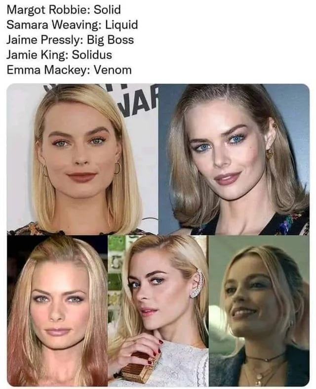 Are memes allowed here? Margot Robbie, Samara Weaving and more picture 1 of 1