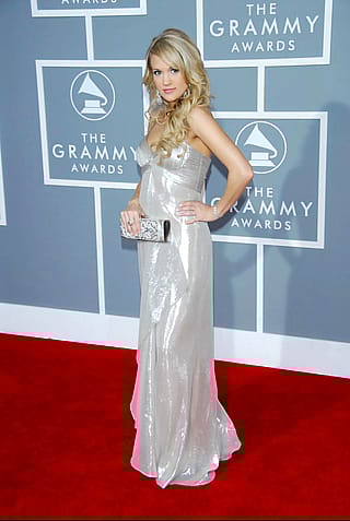 Carrie Underwood At The 49th Annual Grammy Awards In Los Angeles, California In 2007.'