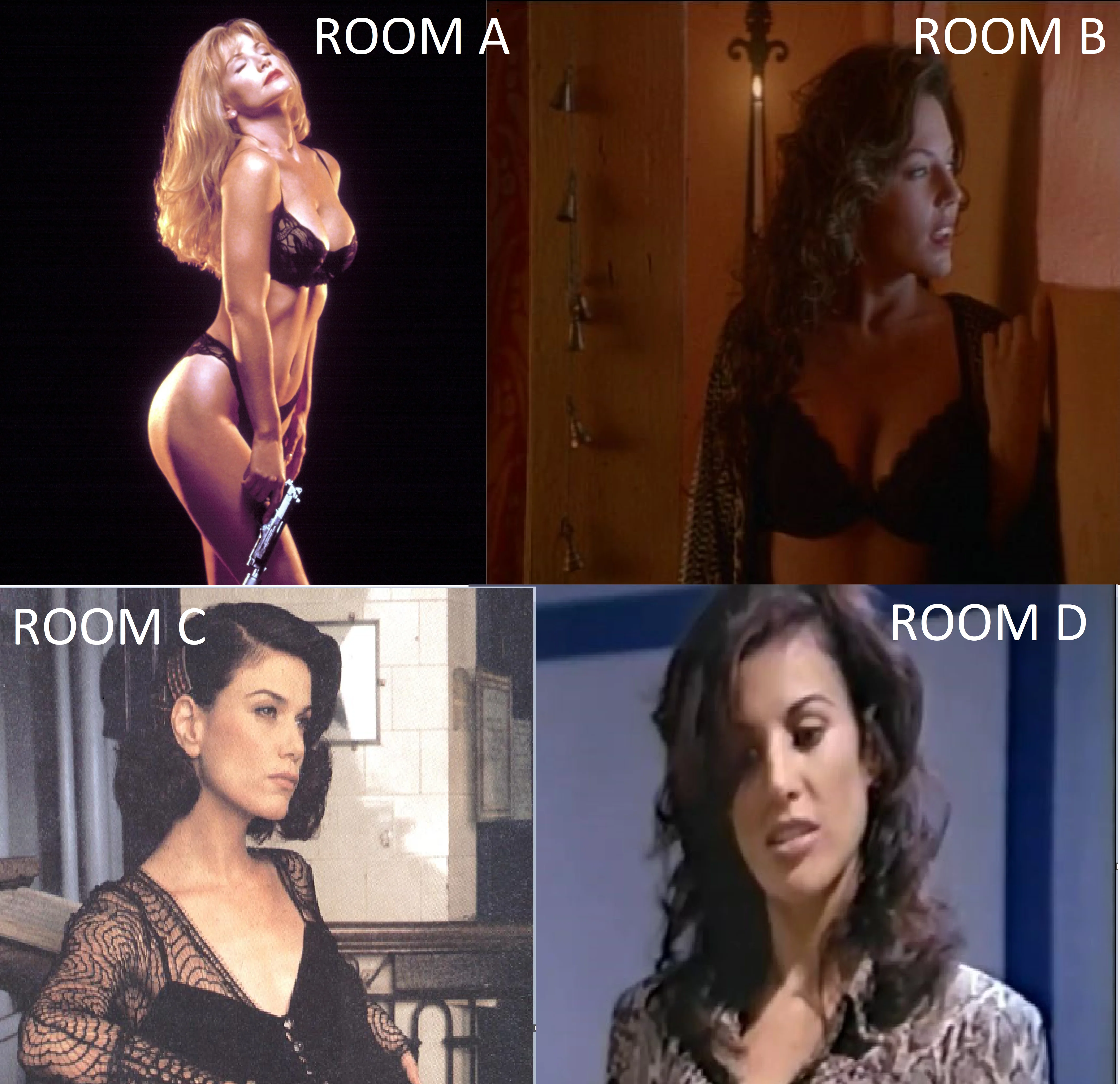 Which room would you like to enter? A, B, C, or D? picture 1 of 1