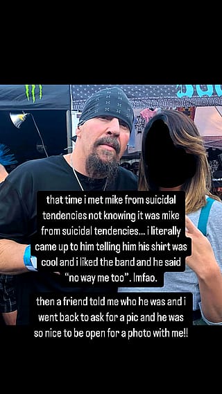 Time I met Mike from Suicidal Tendencies'