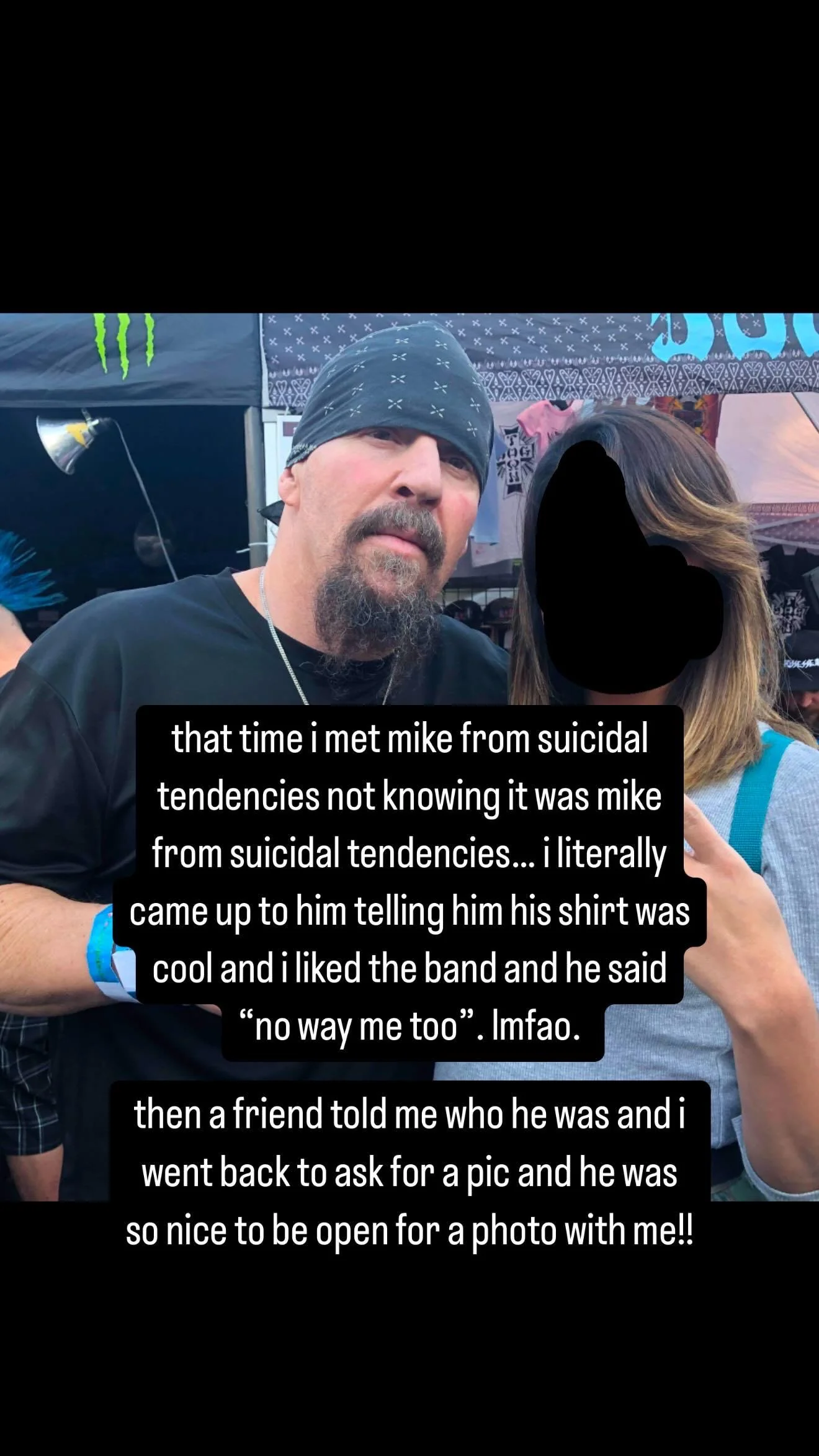 Time I met Mike from Suicidal Tendencies picture 1 of 1