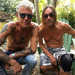 Anthony Bourdain & Iggy Pop'