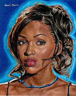 My painting of Meagan Good'