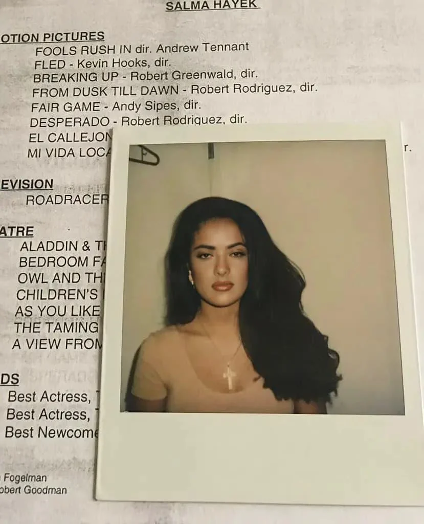 Salma Hayek’s viral 1990s casting photo picture 1 of 1