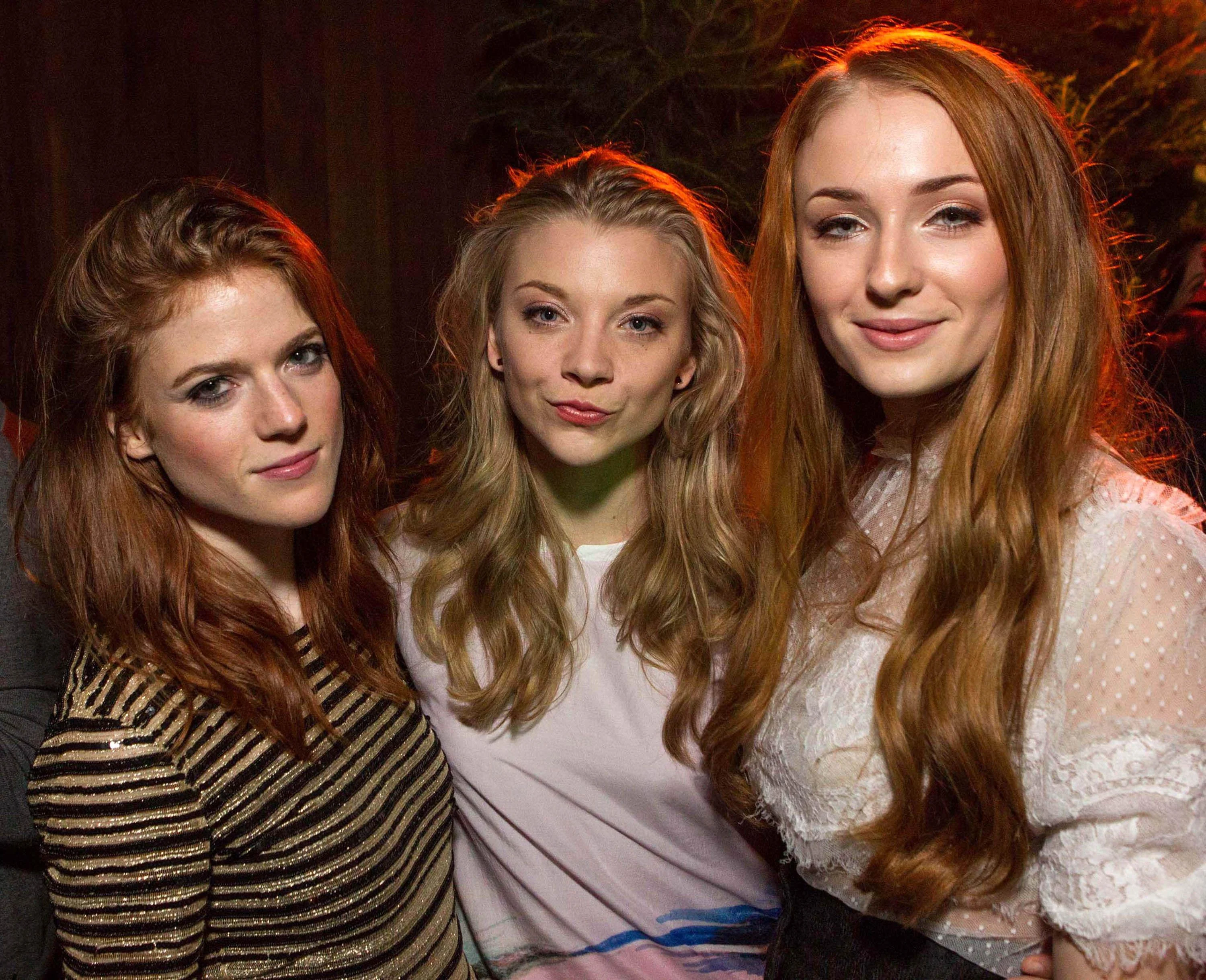 Rose Leslie, Natalie Dormer and Sophie Turner picture 1 of 1