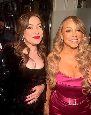 Mariah Carey with Jennifer Tilly'