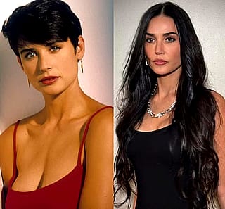 Demi Moore (ages 22 & 62)'